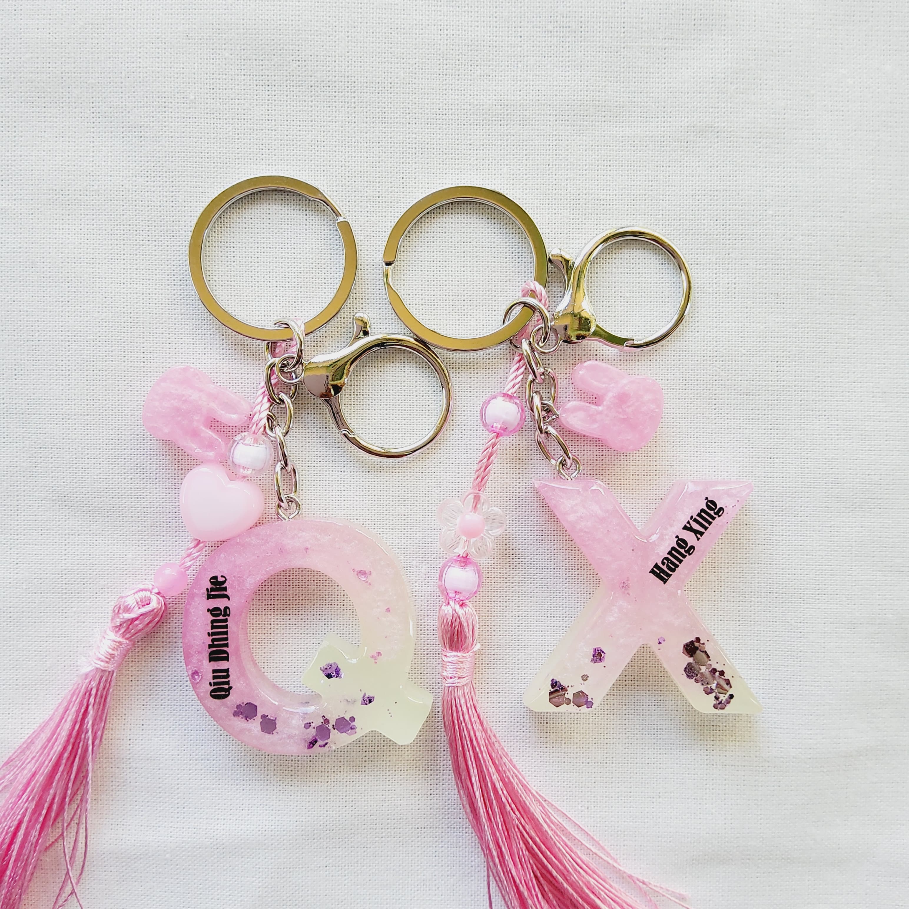 Gantungan Kunci Resin Free Custom Nama